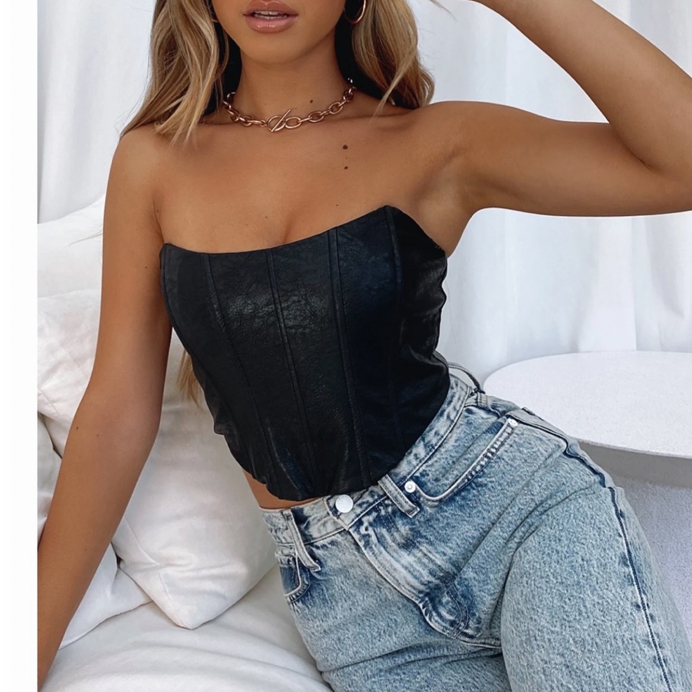 White fox I need you Bustier XS NWT